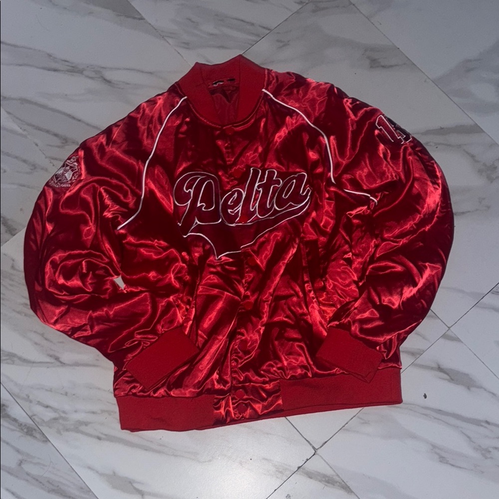 Delta Red Satin Jacket